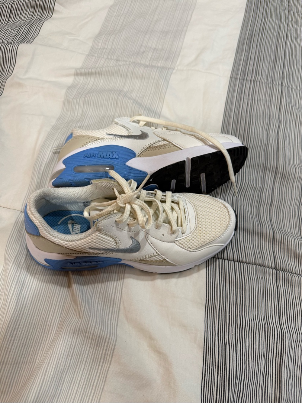 Nike Women’s Air Max Sneakers - White, Light Blue